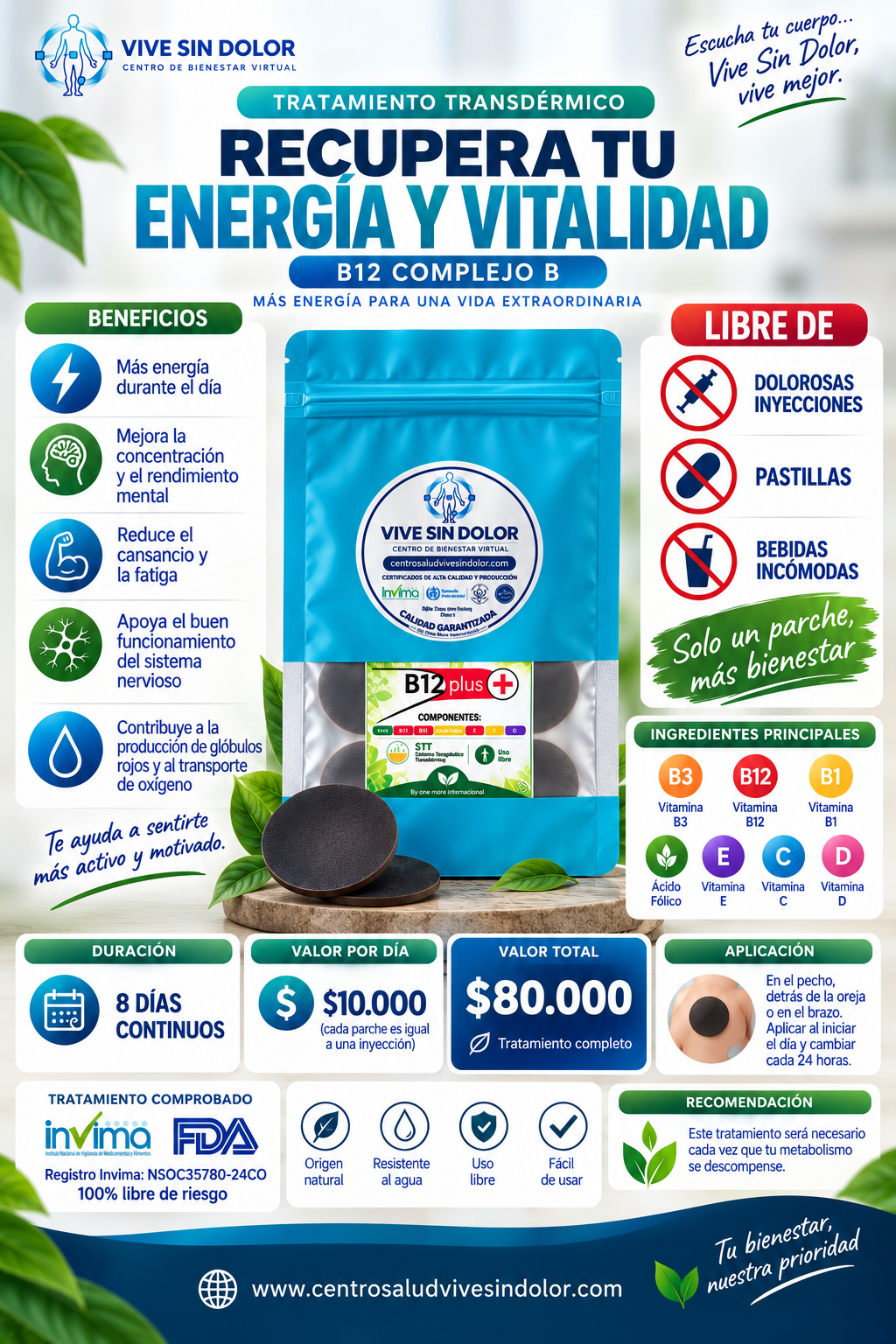 TRATAMIENTO RECUPERA TU ENERGIA Y VITALIDAD