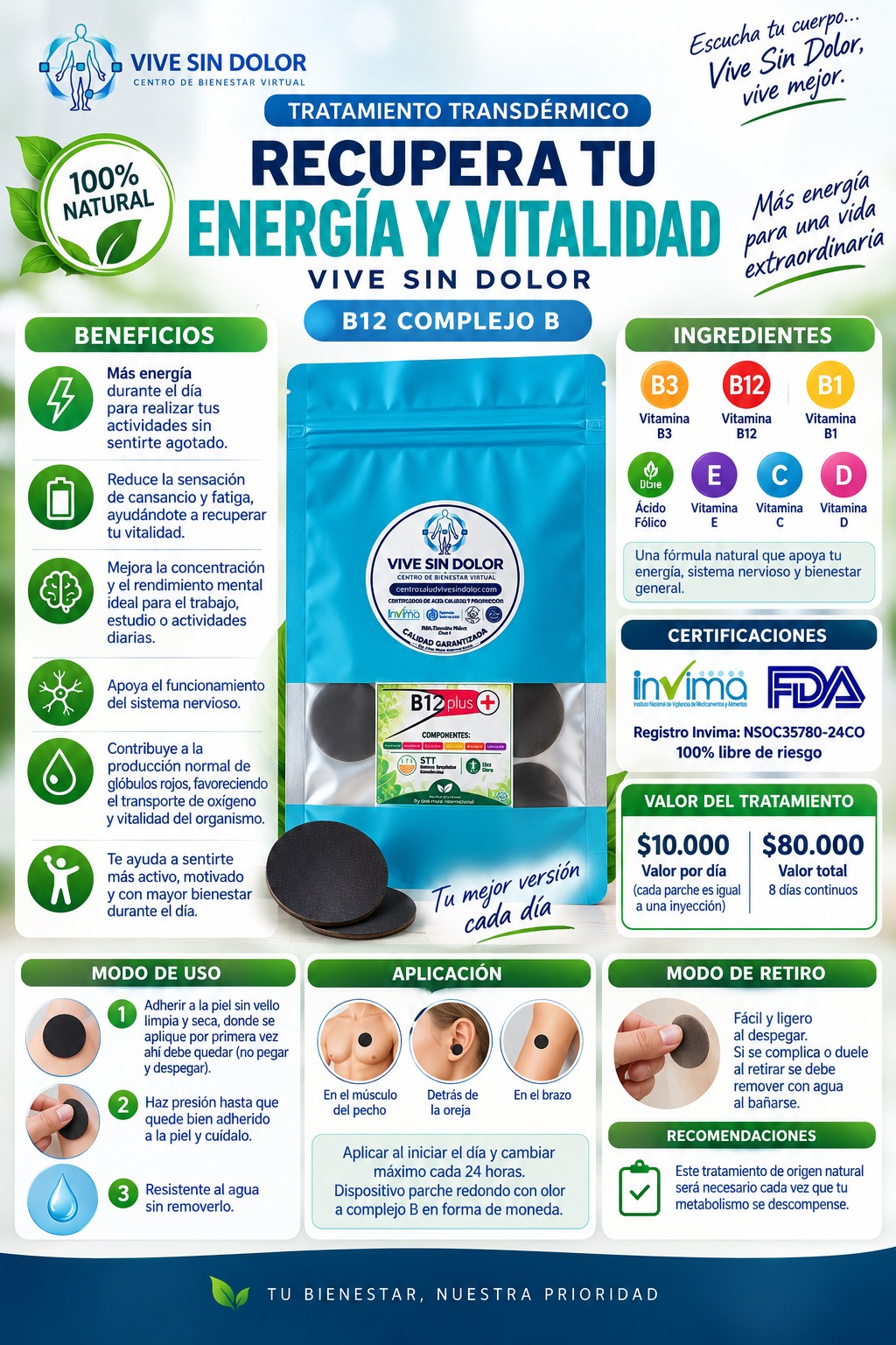 TRATAMIENTO RECUPERA TU ENERGIA Y VITALIDAD